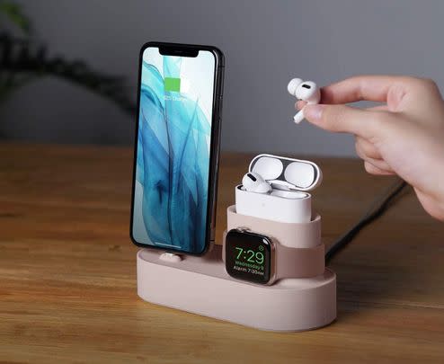 This three-in-one charging pod