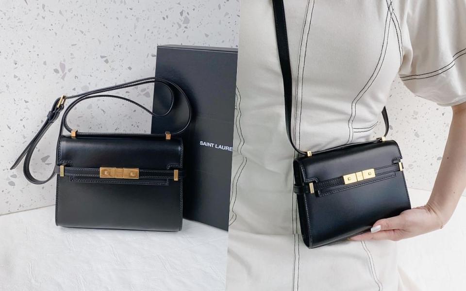 身為Saint Laurent（YSL）品牌超經典的代表性包款Manhattan Bag，最新推出迷你尺寸真的太燒心 圖片來源：LOOKin編輯拍攝