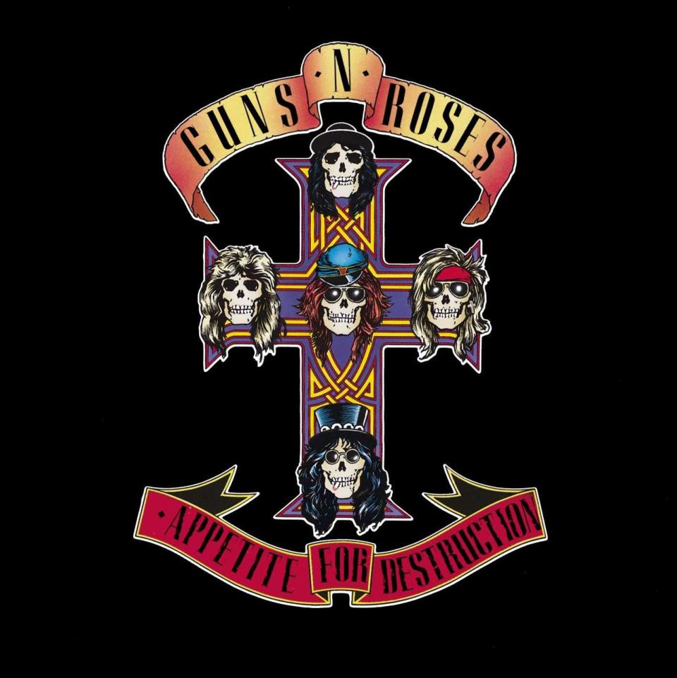 "Appetite For Destruction" war das 1987 veröffentlichte Debütalbum. Titel wie "Welcome To The Jungle", "Paradise City" (sofern ängstliche DJs nicht nach 4:45 ausblenden) oder "Sweet Child o' Mine" wurden zu Recht zu Klassikern der Rock-Historie. Bis heute gehört das Album zu den meistverkauften Rockalben aller Zeiten. (Bild: Universal))