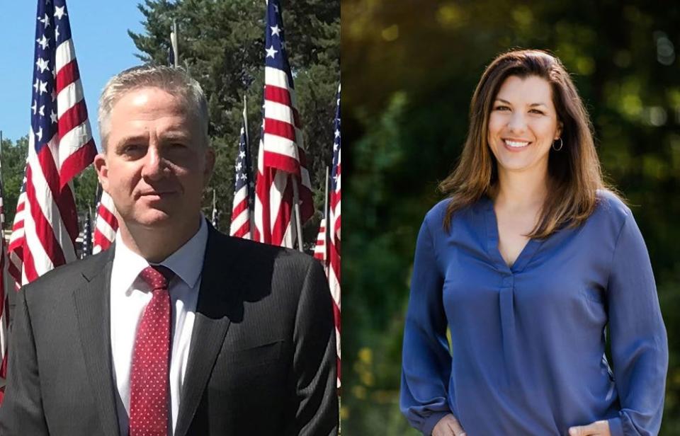 Entrepreneur David Fennell of Chico and Assemblywoman Megan Dahle of Bieber are candidates for California State Senate, District 1 in 2024