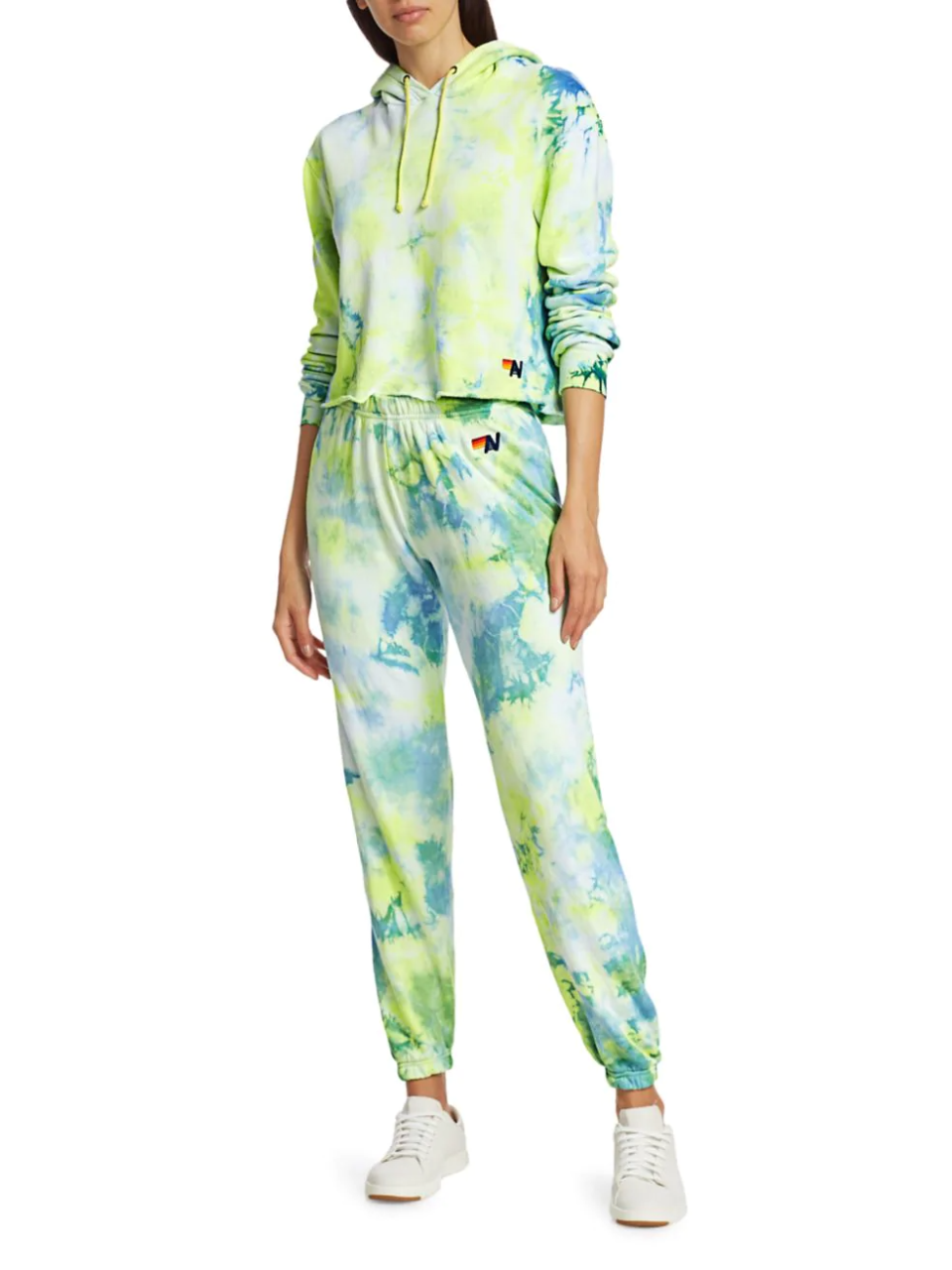 Aviator Nation Tie-Dye Neon Yellow Tracksuit