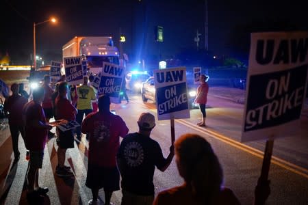 UAW workers strike at the Bowling Green facility