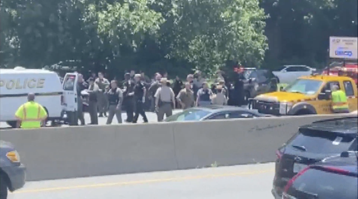 Climate protestors shut down part of I-495 in Maryland on Monday (WUSA9)