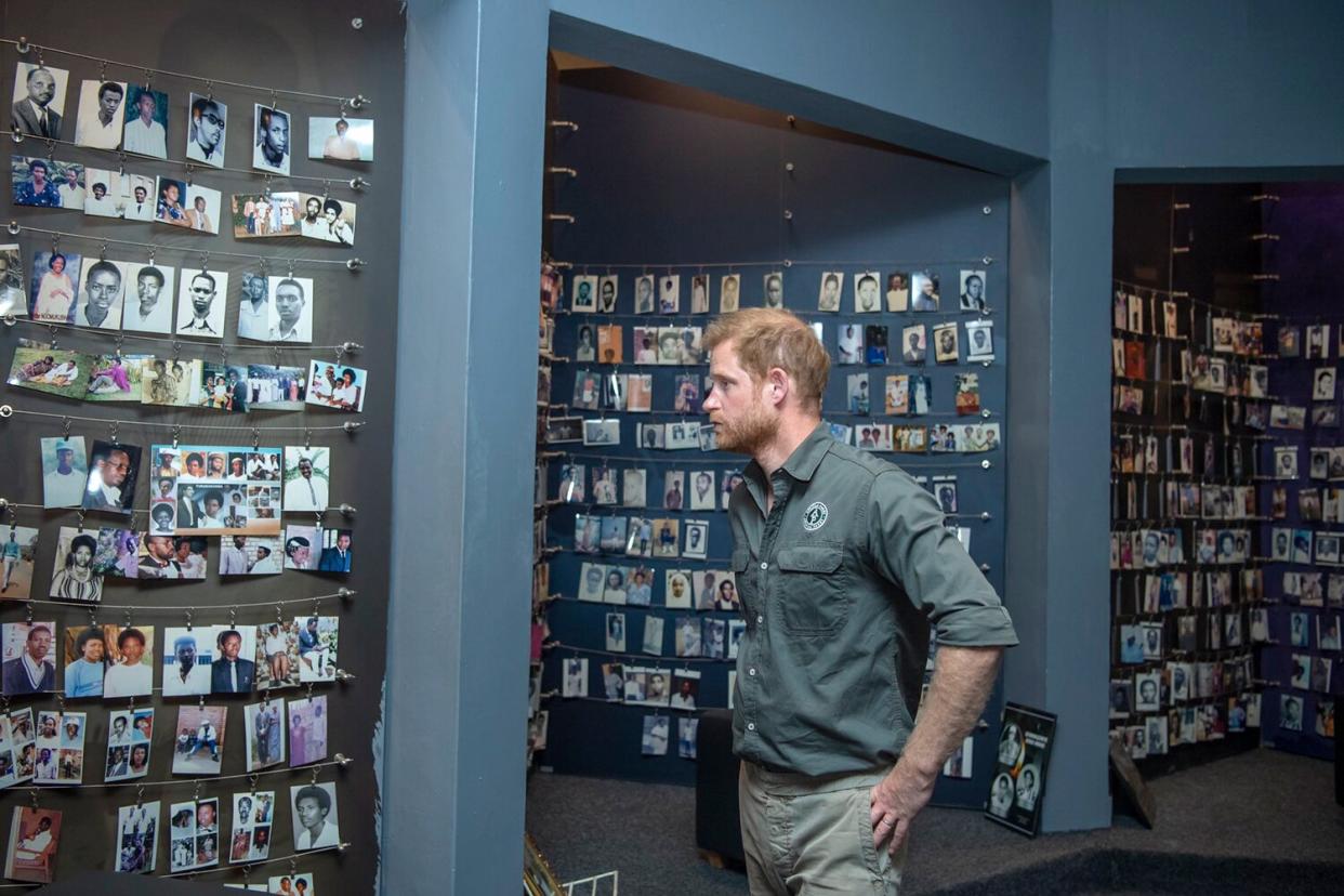 While in Rwanda, Prince Harry, The Duke of Sussex paid his respects to victims of the Genocide against the Tutsi at the Kigali Genocide Memorial.