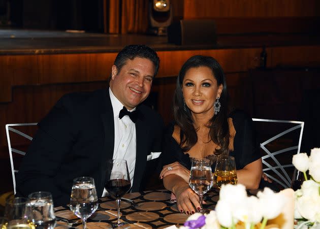 Jim Skrip and Vanessa Williams attend the Nevada Ballet Theatre's 2017 Woman of the Year awards. The couple quietly ended their relationship in 2021.