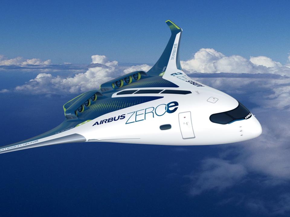 Airbus ZEROe Blended Wing Body Concept Hydrogen