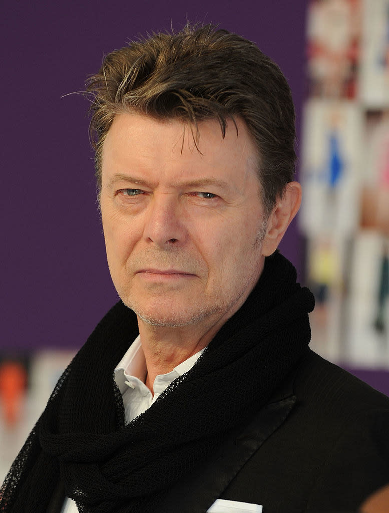 Closeup of David Bowie