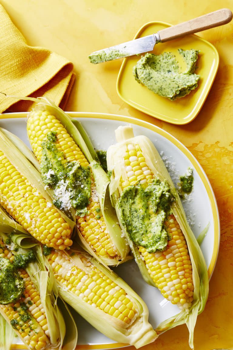 Corn on the Cob with Parsley Butter