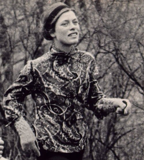 Gibb runs in the Boston Marathon, April 19, 1967