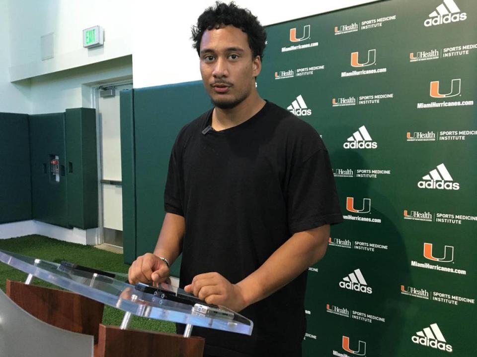 Former Washington State linebacker transfer Francisco Mauigoa came to Miami in January, 2023. His younger brother Francis Mauigoa is a heralded UM early enrollee freshman offensive tackle.