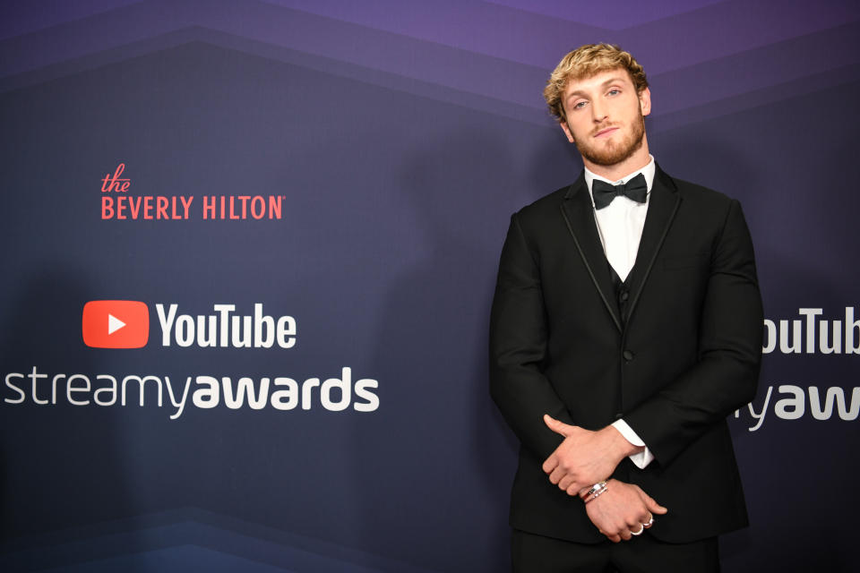 BEVERLY HILLS, CALIFORNIA - DECEMBER 13: Logan Paul arrives at the 9th Annual Streamy Awards at The Beverly Hilton Hotel on December 13, 2019 in Beverly Hills, California. (Photo by Morgan Lieberman/FilmMagic)