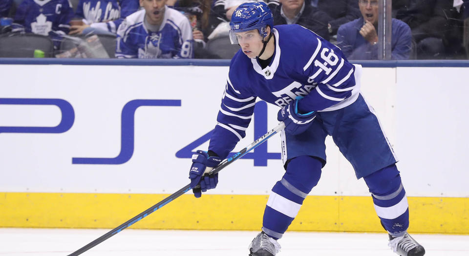 As it stands, things are not moving too quickly in the Mitch Marner contract negotiations. (Tom Szczerbowski-USA TODAY Sports)