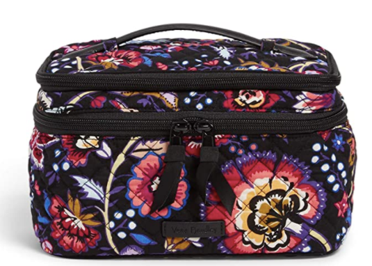 Vera Bradley Women's Signature Cotton Brush Up Cosmetic Makeup Organizer Case