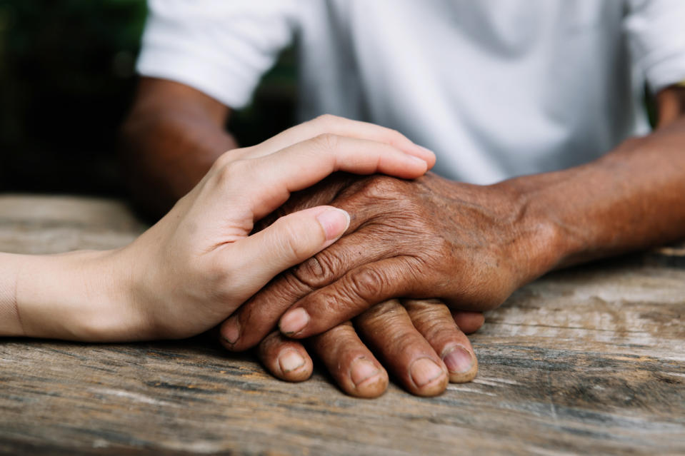 people holding hands