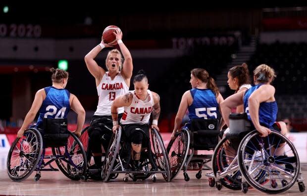 Kady Dandeneau of Team Canada shoots on day 7 of the Tokyo 2020 Paralympic Games at Ariake Arena on August 31, 2021 in Tokyo, Japan. (Naomi Baker/Getty Images - image credit)