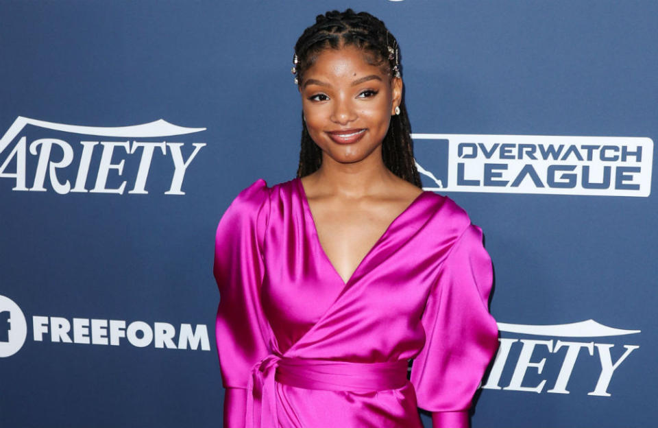 Halle Bailey cried as she recorded the song credit:Bang Showbiz