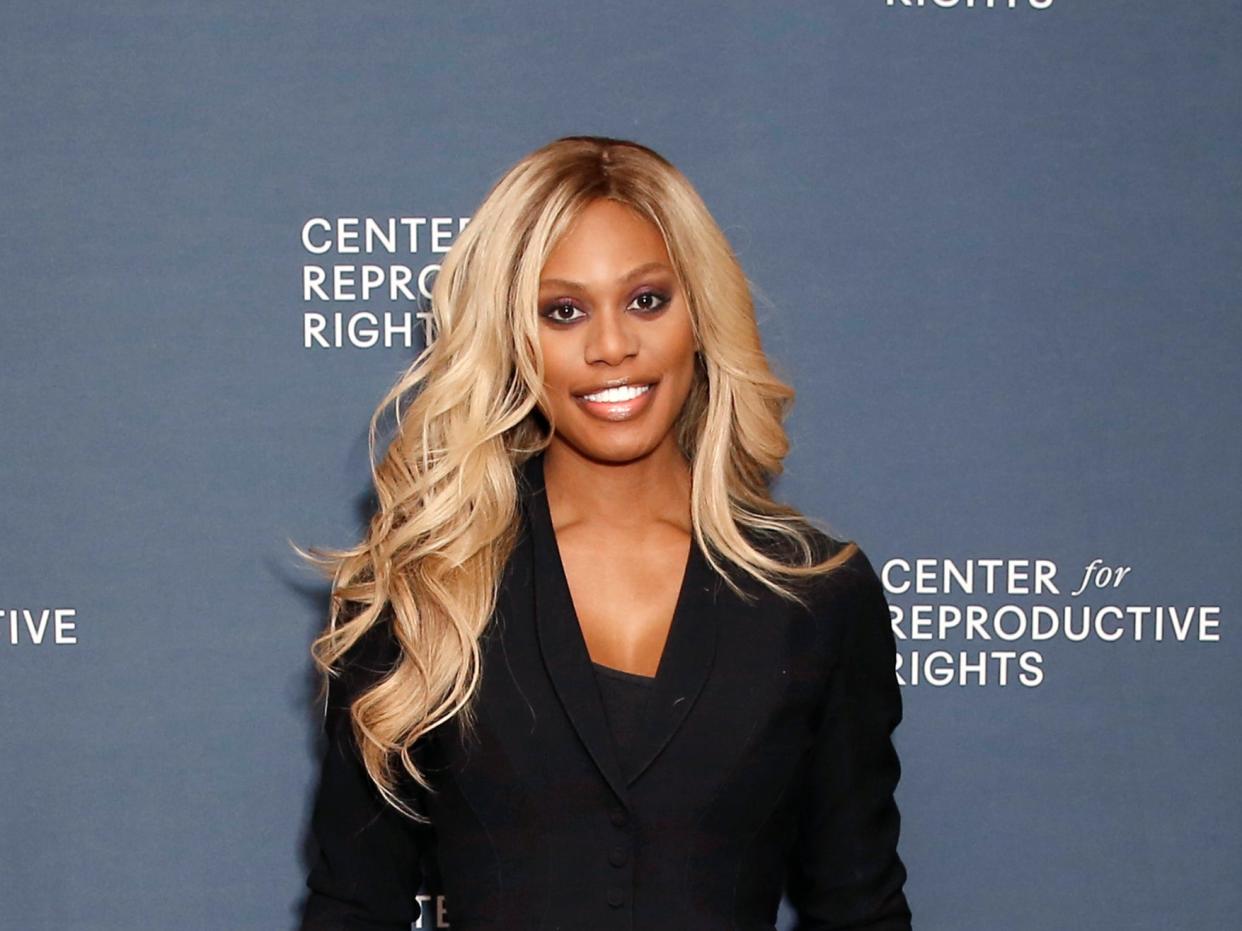 Laverne Cox at the Center for Reproductive Rights benefit in February, 2020 (Getty Images for Center for Repr)