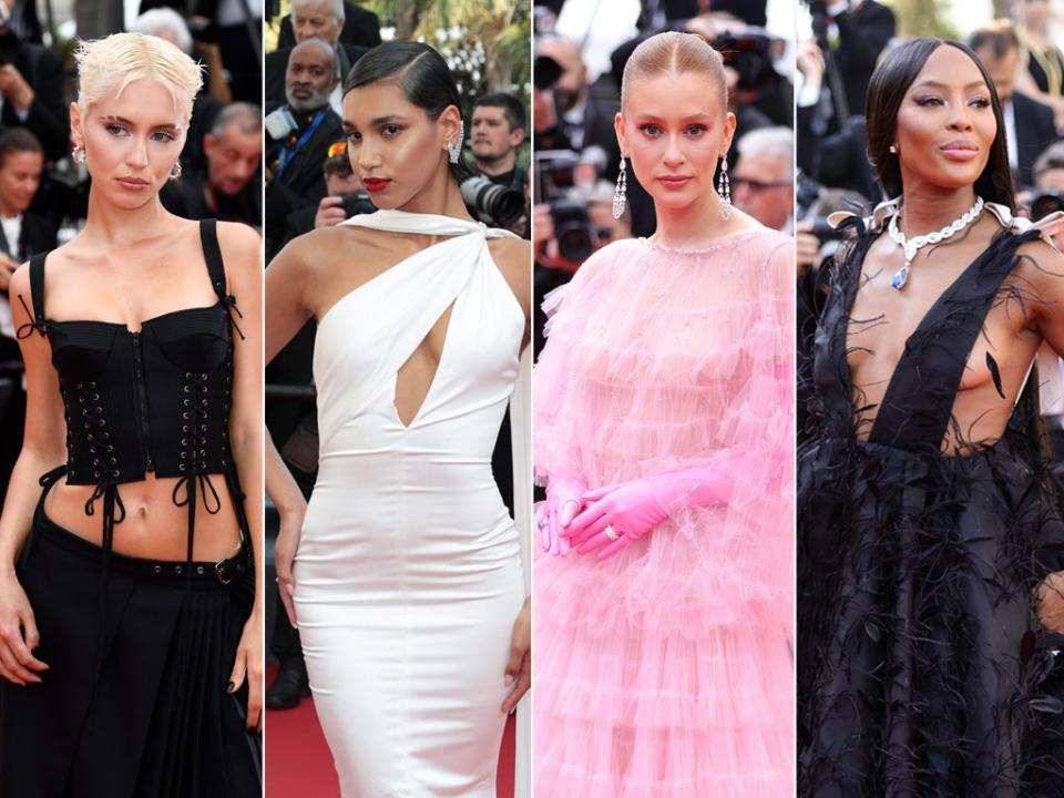 Iris Law, Chiara Sampaio, Marina Ruy Barbosa and Naomi Campbell (right) (Getty Images)