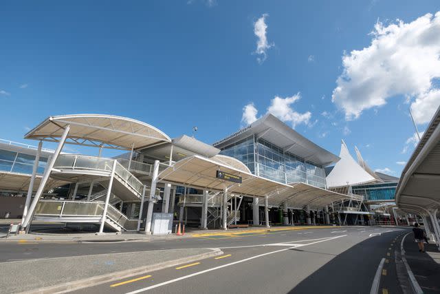 <p>Bradley White/Getty</p> Auckland Airport.