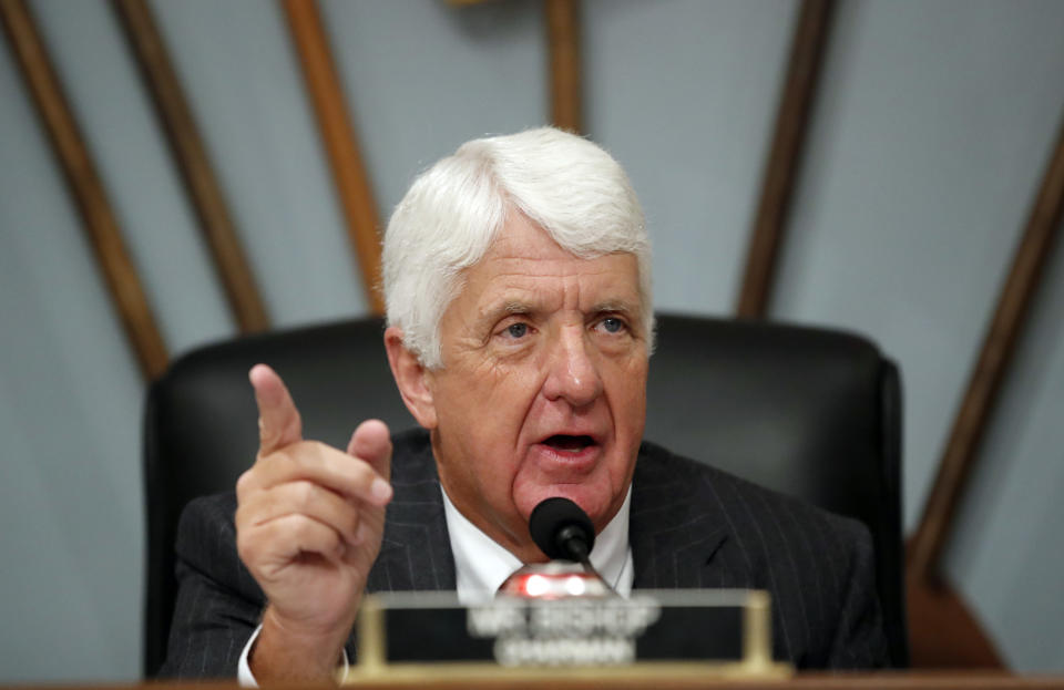 <span class="s1">Rep. Rob Bishop of Utah chairs a November hearing of the House Committee on Natural Resources to examine Puerto Rico’s recovery. (Photo: Alex Brandon/AP)</span>