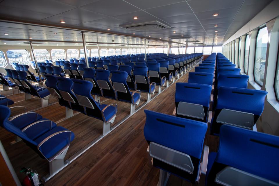 Seastreak has added Courageous, a 750-seat vessel, to its fleet. It is believed to be the largest high-speed ferry in the United States. Interior seating offers passengers comfort and warmth during the cold winter months. 
Atlantic Highlands, NJ
Tuesday, January 11, 2022