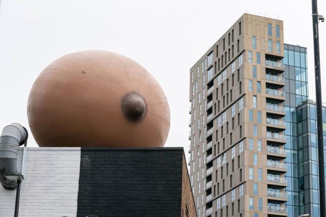 Giant Inflatable Breasts Took Over London in a Campaign to Normalize  Breastfeeding