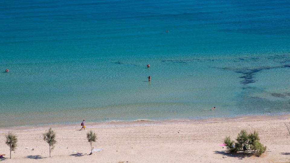 Strand auf Iraklia, der ersten von vier Nachbarinseln neben Naxos