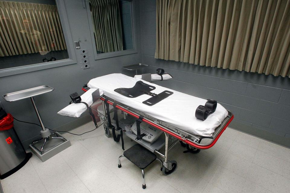The execution room at the Oregon State Penitentiary is pictured on Nov. 18, 2011, in Salem, Ore.