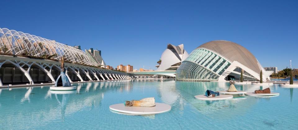 The City of Arts and Sciences transports visitors to a futuristic setting (Getty Images)