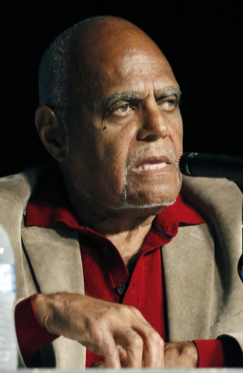 FILE - In this June 26, 2014 file photo, Robert "Bob" Moses, Student Nonviolent Coordinating Committee (SNCC) project director in 1964, discusses the importance of Freedom Summer 1964 during the 50th Anniversary conference at Tougaloo College in Jackson, Miss. Moses, a civil rights activist who endured beatings and jail while leading Black voter registration drives in the American South during the 1960s and later helped improve minority education in math, died Sunday, July 25, 2021, in Hollywood, Fla. He was 86. (AP Photo/Rogelio V. Solis, File)