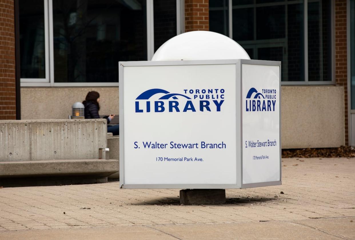 The library said it may take several days before systems are back to normal.  (Michael Wilson/CBC - image credit)