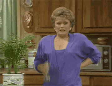 Rue McClanahan on "The Golden Girls"