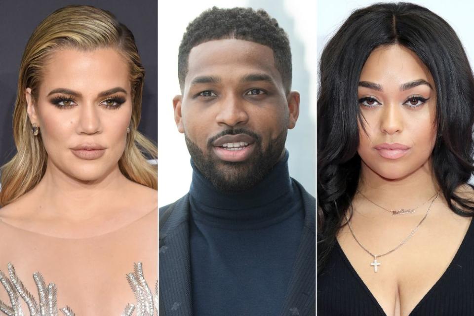 From left: Khloé Kardashian, Tristan Thompson, Jordyn Woods