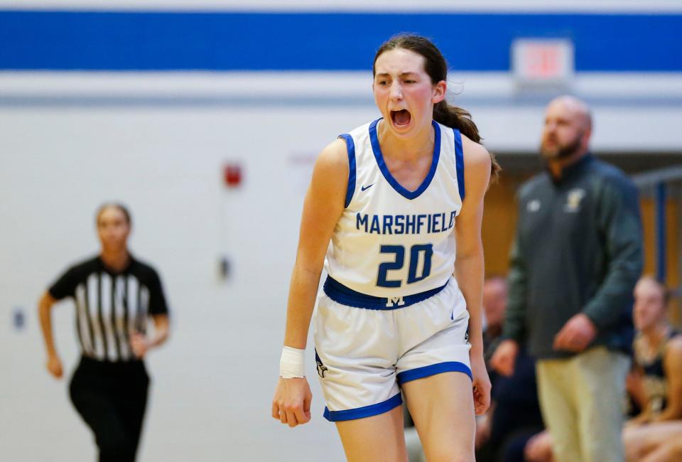 The Marshfield Lady Jays took on the Helias Lady Crusaders in class 5 quarterfinals on Friday, March 8, 2024.