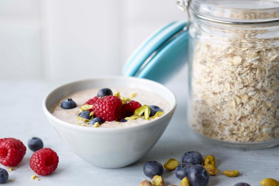 Banana and Blueberry Overnight Oats