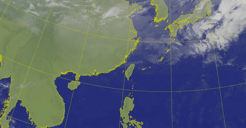 今、明（6日、7日）北台灣氣溫驟降，中南部、花東晚起亦轉涼冷。（圖取自中央氣象署網站）