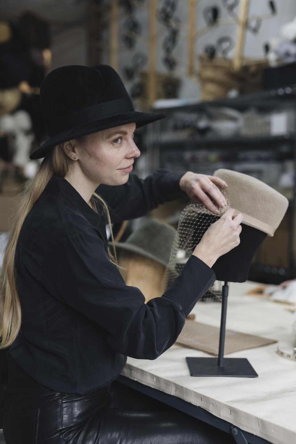 Gigi Burris O’Hara in her studio. - Credit: Sophie Sahara