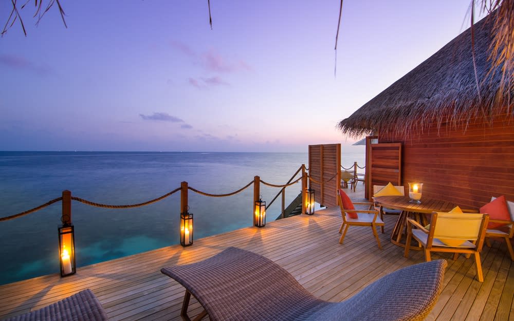 Opt for a water villa at Mihiri Island Resort and the positioning is impressive. 