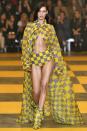 <p>During Paris Fashion Week, Bella Hadid revealed she walked the Off-White AW19 runway with a huge fever. She wrote on her Insta story, '101 fever is not cute when walking the runway.'</p><p>What a trooper!</p>