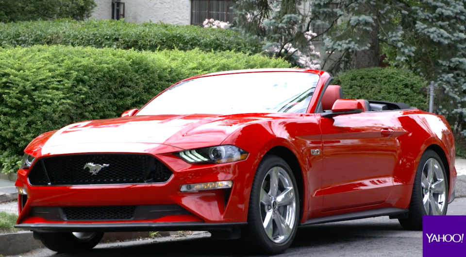 The 2018 Ford Mustang GT convertible. Source: Yahoo Finance