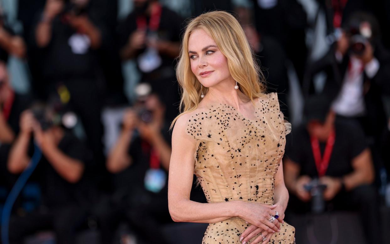 Nicole Kidman arriving for the premiere of Babygirl at the Venice Film Festival on Friday