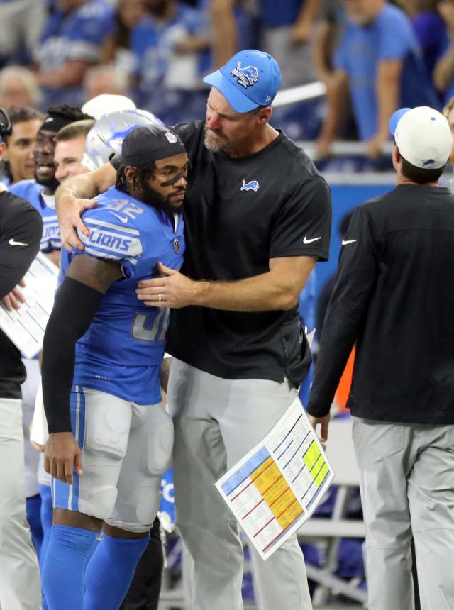 Lions head coach Dan Campbell said the NFL wouldn't let him have a