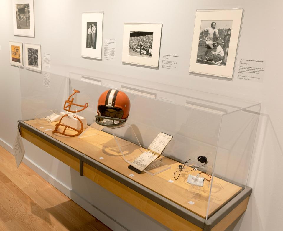 The new Paul Brown exhibit at the Massillon Museum highlights Brown's creativity as a coach through numerous artifacts from the museum's permanent collection.