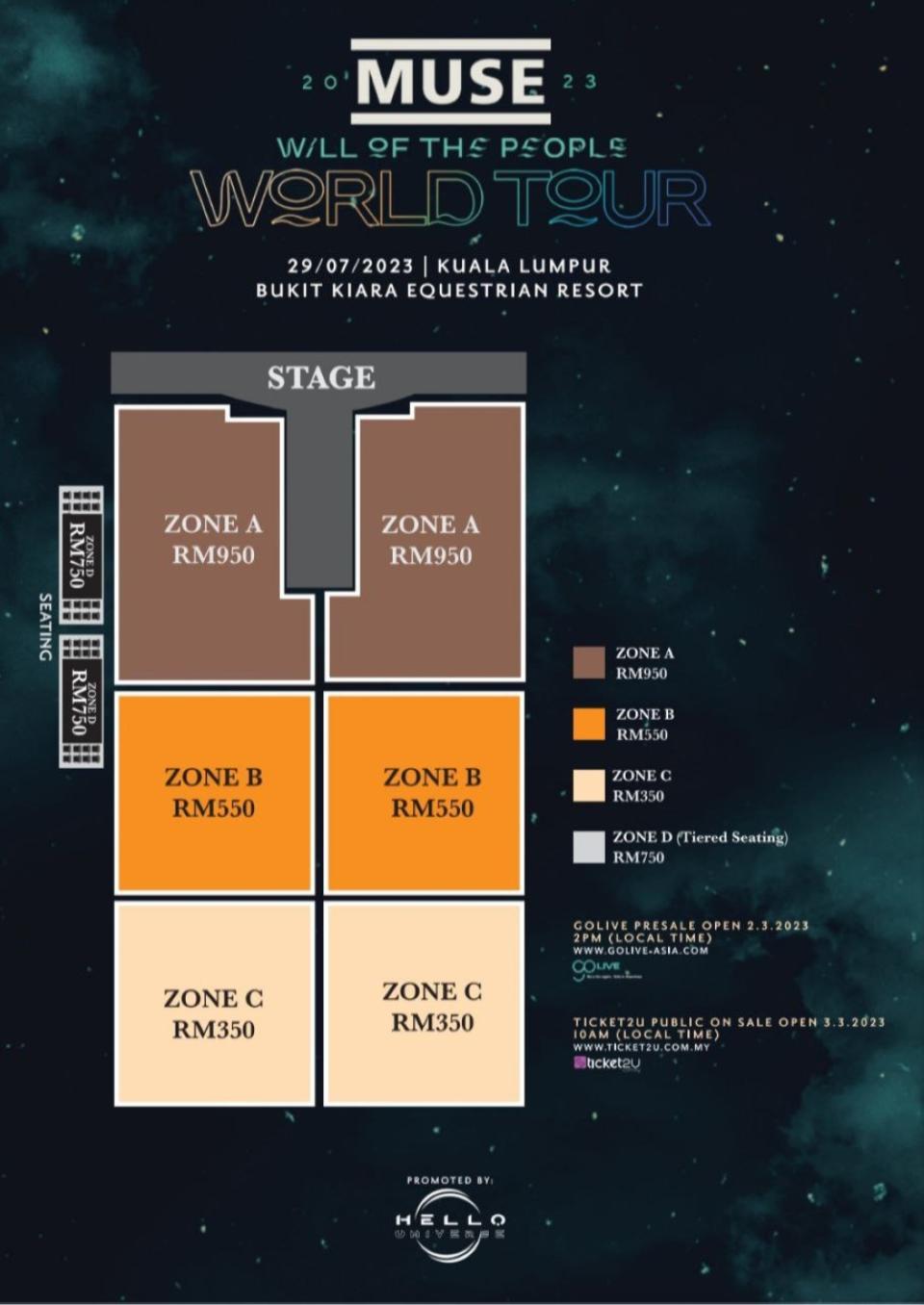 Muse ‘Will of the People’ tour concert venue announced, ticket price to