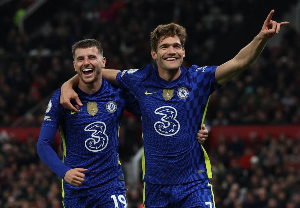 Chelsea duo Mason Mount and Marcos Alonso  (REUTERS)