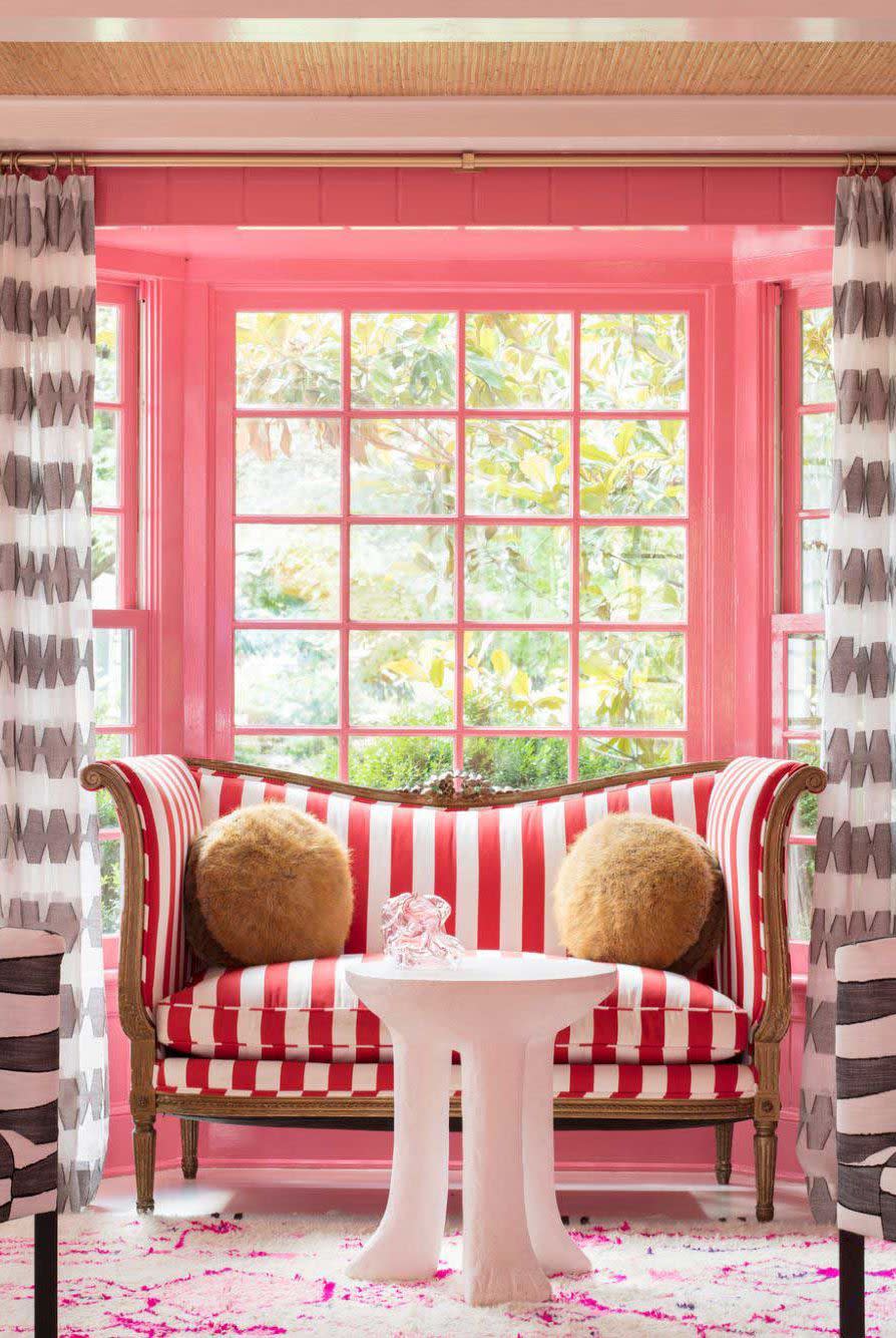 bay window in living room