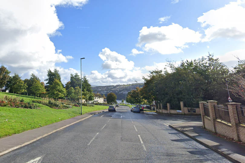 A general view of Southway, Creggan at the junction with Magowan Park