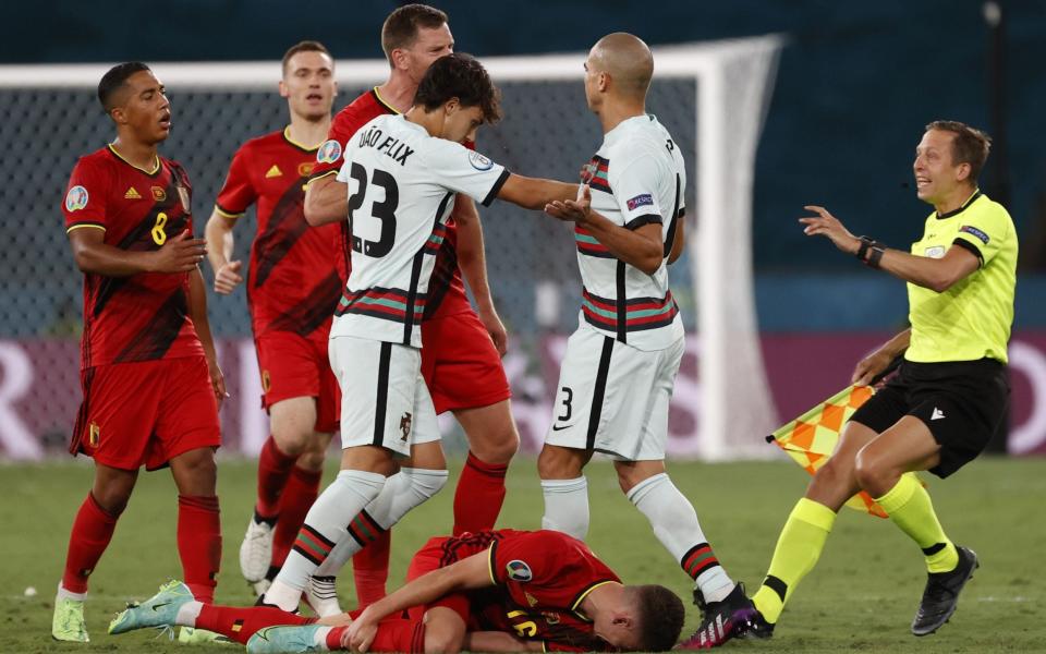 Row after Pepe foul - SHUTTERSTOCK