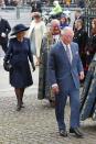 <p>Prince Charles and Camilla, Duchess of Cornwall, arrive at the Commonwealth Service at London's Westminster Abbey.</p>