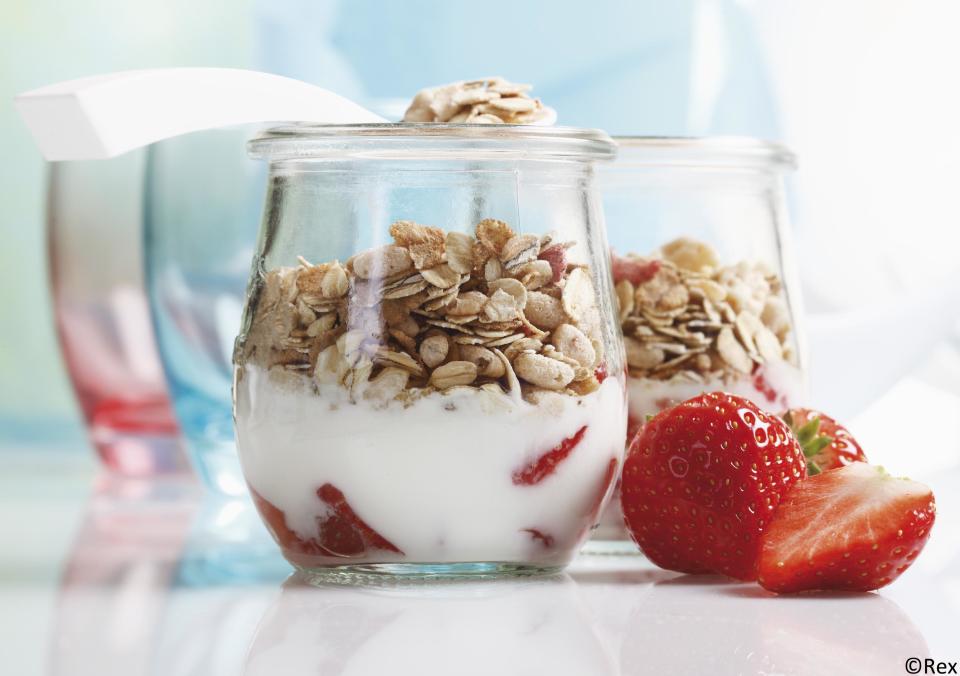 <b>Healthy breakfast parfait</b><br><br>Rather than the cream-laden French dessert, the US version of a parfait makes an excellent start to the day.<br><br><b>Why?</b><br>Instead of cream, it uses low fat yoghurt, which gives you calcium and protein. Pile up your parfait with fruits – try tinned pineapple or frozen berries defrosted overnight for a more affordable option than fresh fruit. And to give yourself a real health boost, sprinkle on muesli, chopped nuts such as almonds or a breakfast seed mix including flax seeds for added fibre.